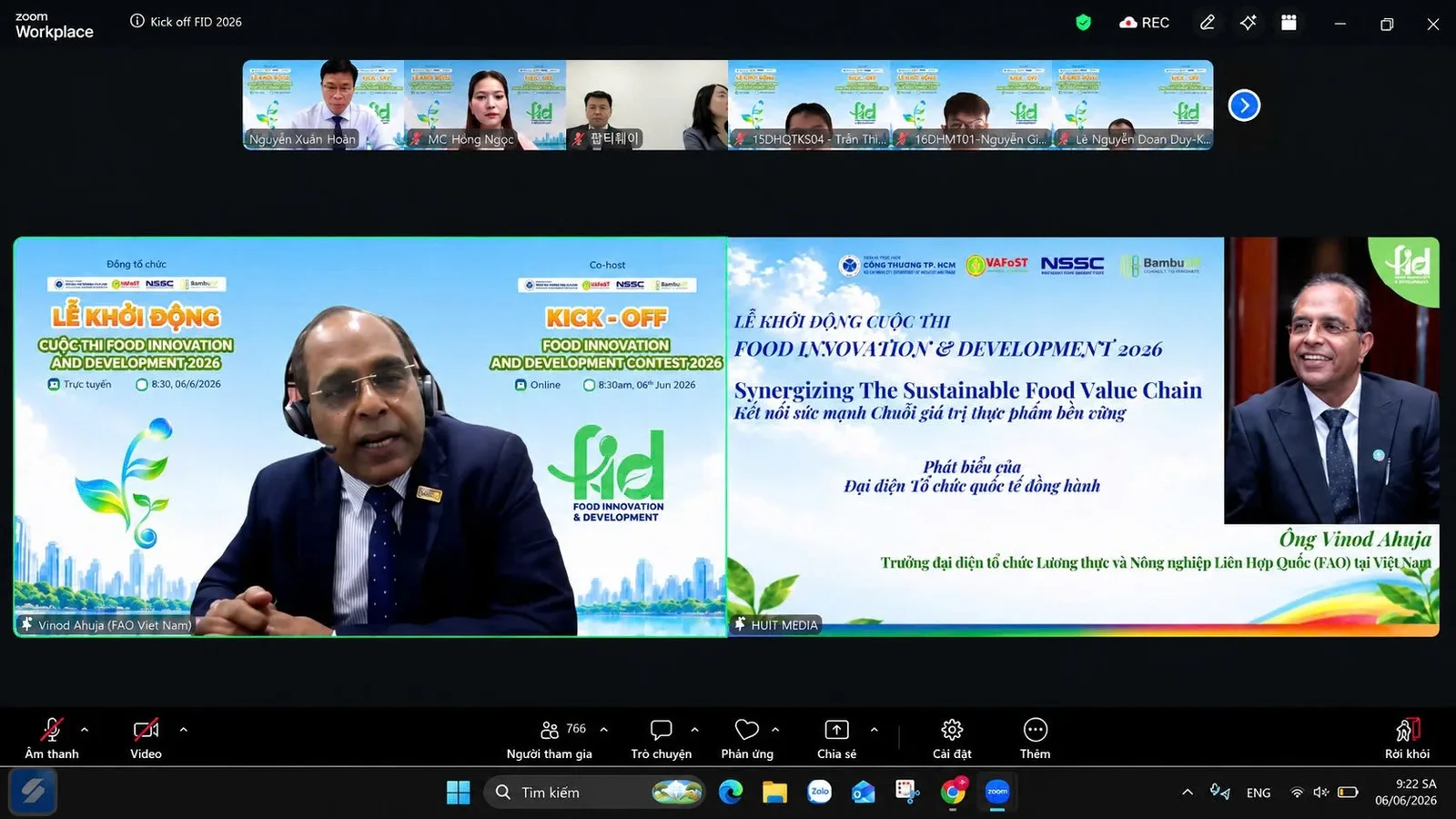 Khởi động Cuộc thi Food Innovation and Development 2026 với chủ đề “Synergizing The Sustainable Food Value Chain”