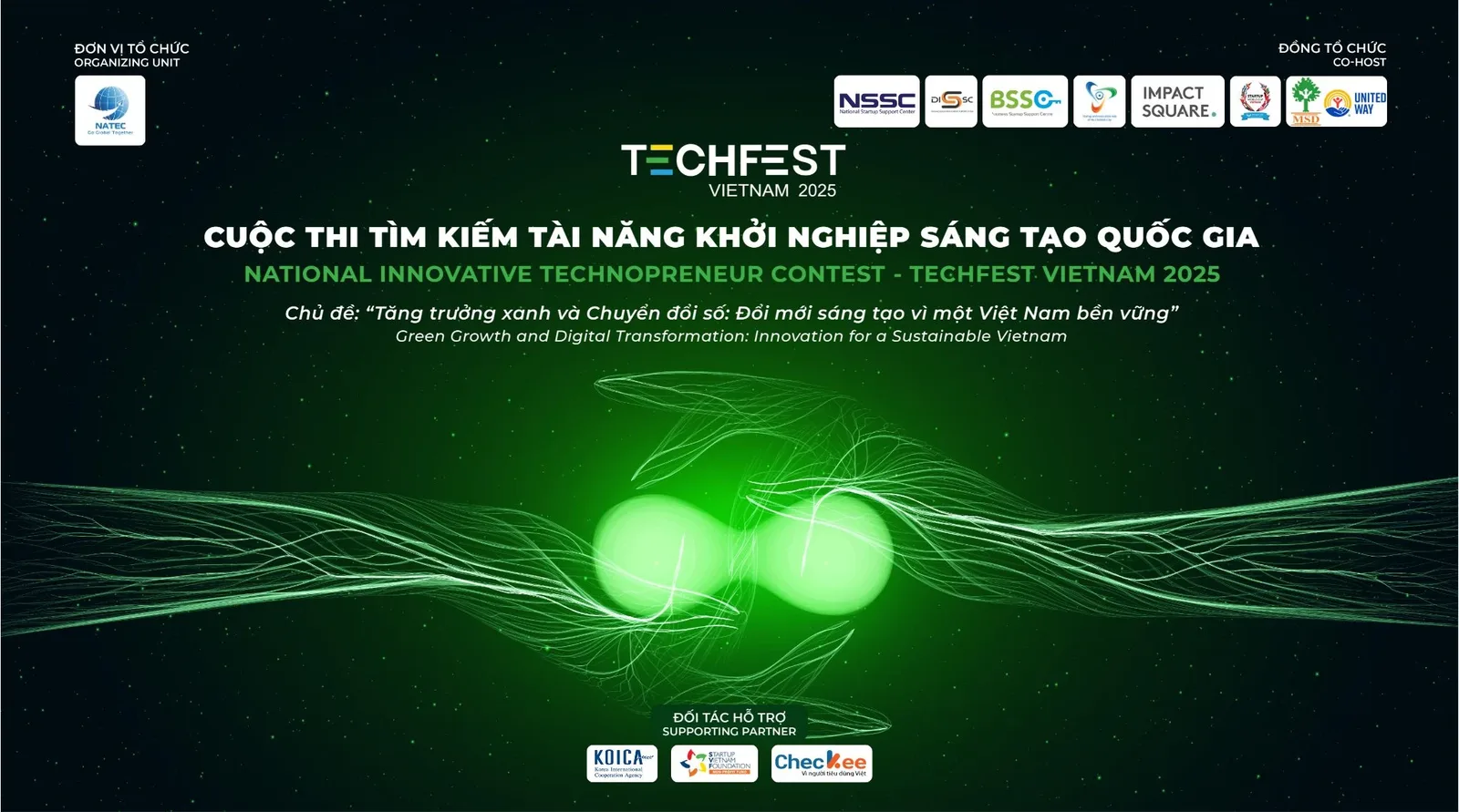 Phát động Cuộc thi Tìm kiếm Tài năng Khởi nghiệp Sáng tạo Quốc gia – TECHFEST VIỆT NAM 2025: Tăng trưởng xanh và Chuyển đổi số – Đổi mới sáng tạo vì một Việt Nam bền vững