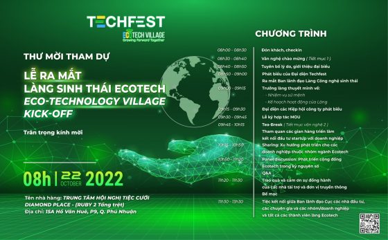 Ra mắt ECOTECH Village- Làng công nghệ sinh thái thuộc TECHFEST quốc gia.